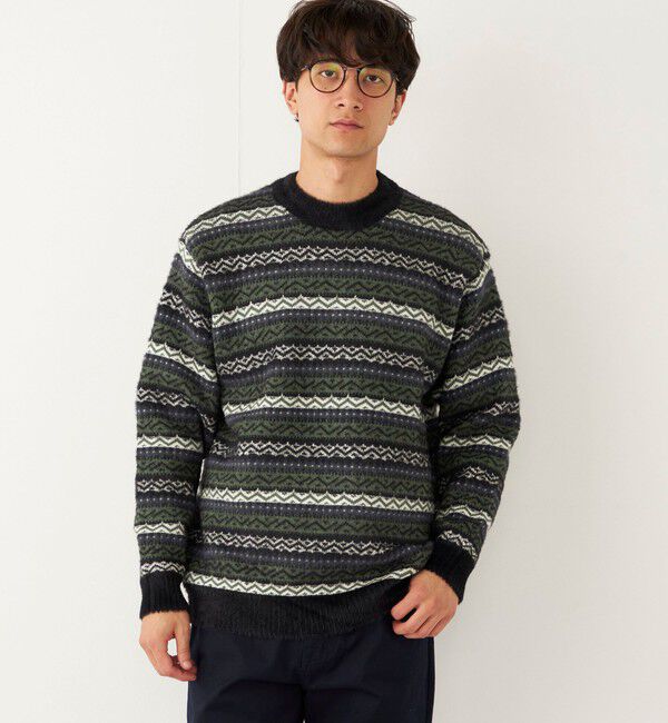 SHIPS Colors 「SHIPS Colors:〈洗濯機可能〉シャギー クルーネック ニット」|ニット・セーター|