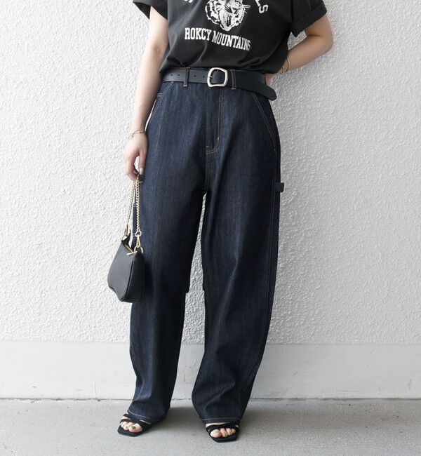 SHIPS any「SHIPS any:〈洗濯機可能〉コクーンペインター デニムパンツ［SHIPS any DENIM］」|デニム|