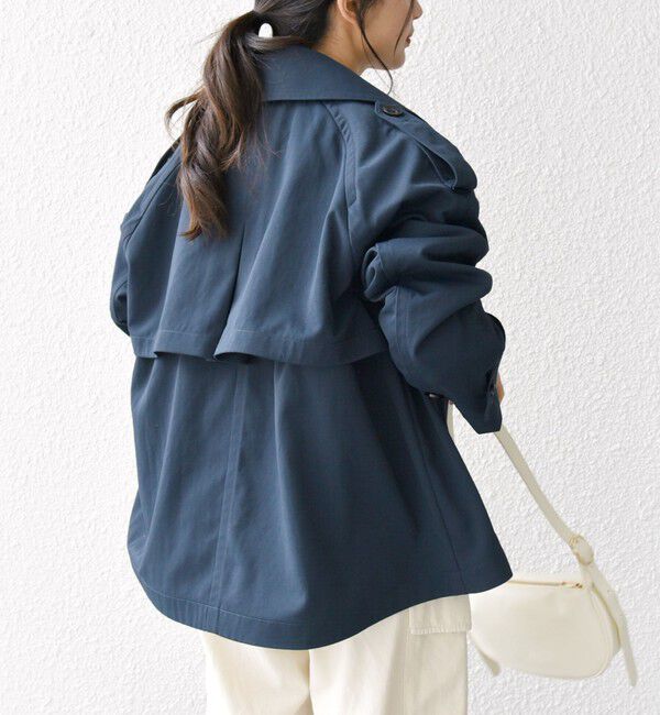 SHIPS any「SHIPS any: 〈洗濯機可能〉ショート トレンチ コート」|トレンチコート|