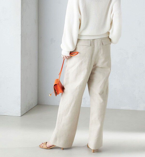 SHIPS for women「麻混 ヘリンボーン マリンパンツ 24SS ◆」|その他|