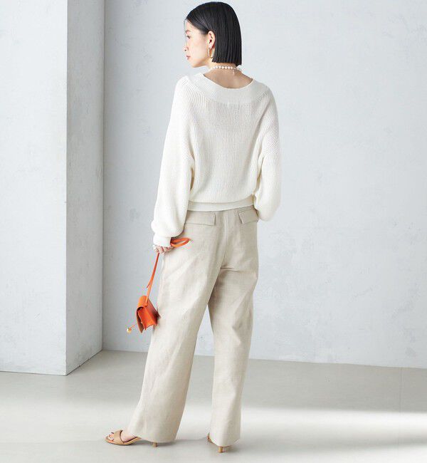 SHIPS for women「麻混 ヘリンボーン マリンパンツ 24SS ◆」|その他|