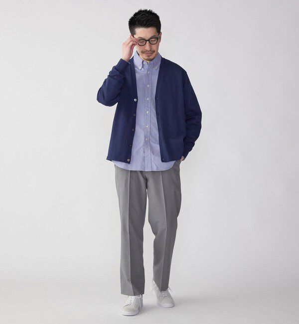 SHIPS「SHIPS: 〈手洗い可能〉14ゲージ TEXBRID(R) リネン カーディガン」|カーディガン|