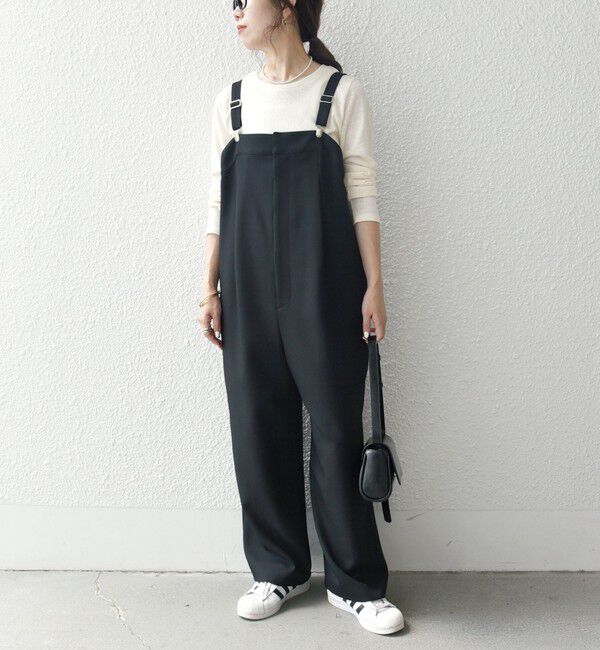 SHIPS any「SHIPS any:〈洗濯機可能〉ウールライク サスペンダー セミワイド サロペット」|その他|