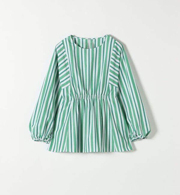 SHIPS any「SHIPS any:〈洗濯機可能〉REPREVE ギャザー パフシャツ ブラウス」|シャツ・ブラウス|