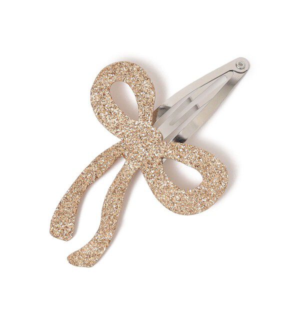 SHIPS KIDS「Luciole et petit pois:リボン モチーフ ヘアクリップ」|その他|ゴールド