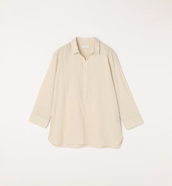 SHIPS any「SHIPS any:〈洗濯機可能〉コットン/リネン 7分袖  スキッパー プルオーバー シャツ 25SS◇」|シャツ・ブラウス|