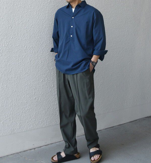 SHIPS any「SHIPS any:〈洗濯機可能〉コットン/リネン 7分袖  スキッパー プルオーバー シャツ 25SS◇」|シャツ・ブラウス|