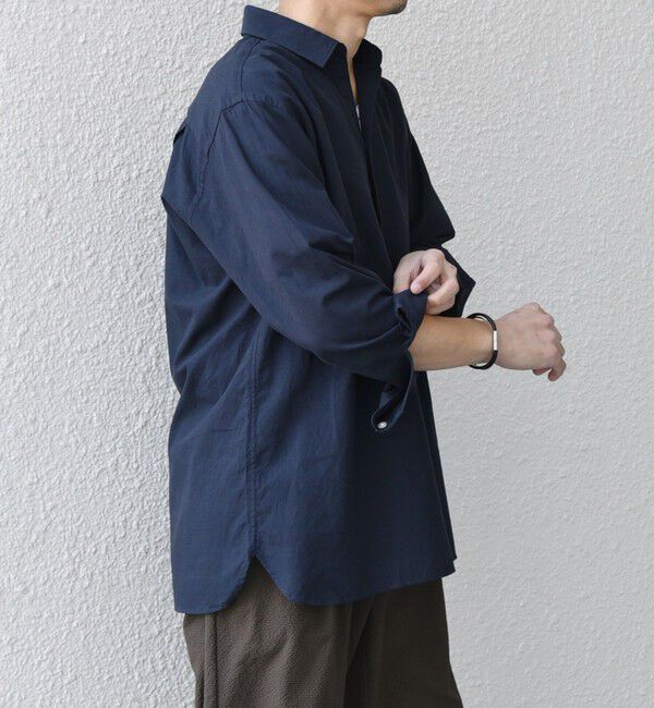 SHIPS any「SHIPS any:〈洗濯機可能〉コットン/リネン 7分袖  スキッパー プルオーバー シャツ 25SS◇」|シャツ・ブラウス|