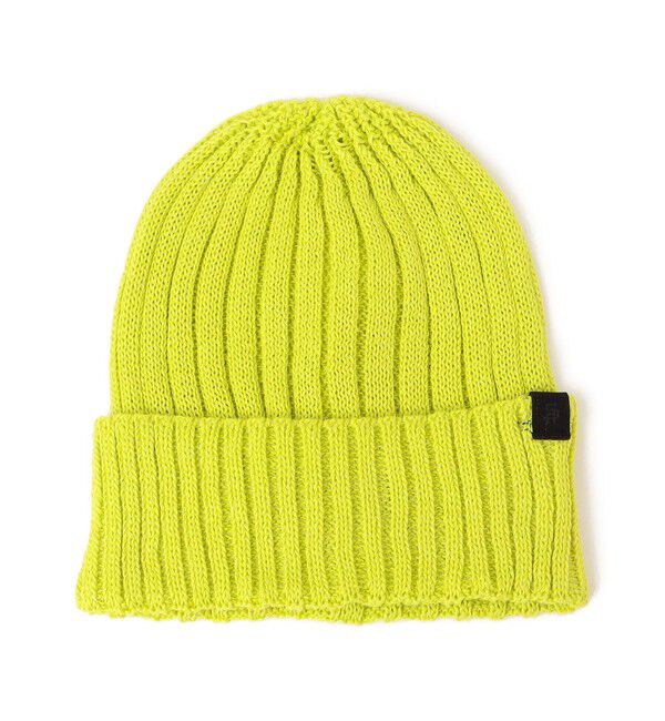 SHIPS any「SHIPS any:〈手洗い可能〉リネン/コットン ワンポイント ピスネーム ワッチキャップ◇」|ニット帽|ライトグリーン