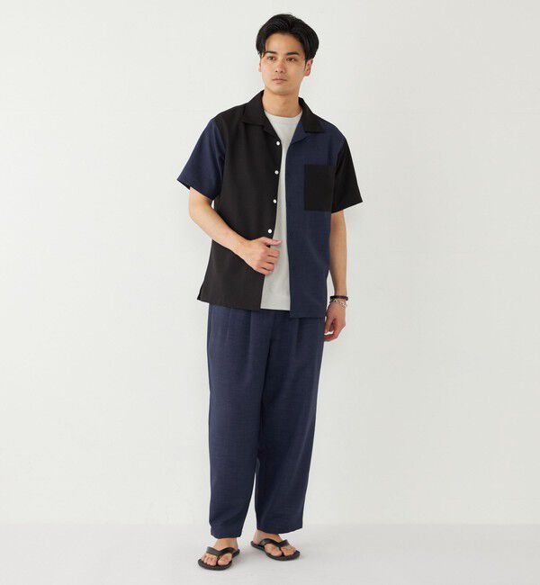 SHIPS Colors 「SHIPS Colors:〈洗濯機可能〉ポリトロ オープンカラー シャツ」|シャツ・ブラウス|