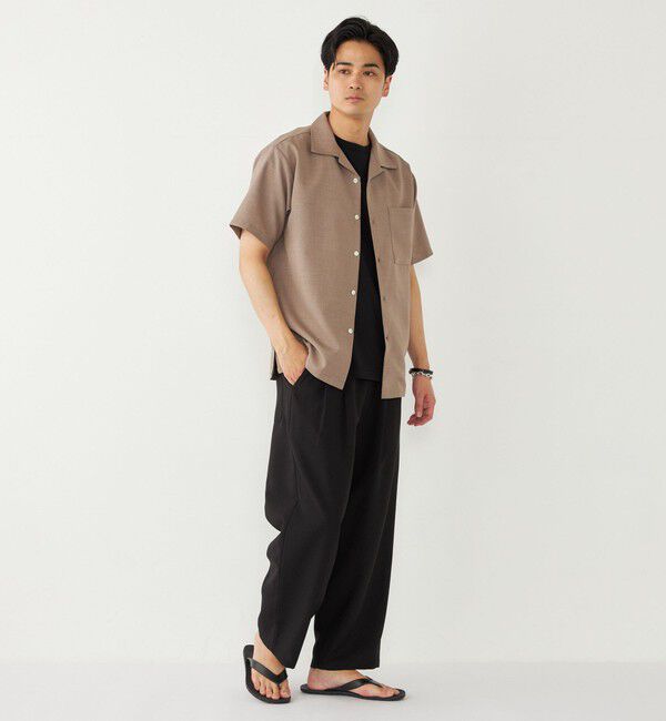 SHIPS Colors 「SHIPS Colors:〈洗濯機可能〉ポリトロ オープンカラー シャツ」|シャツ・ブラウス|