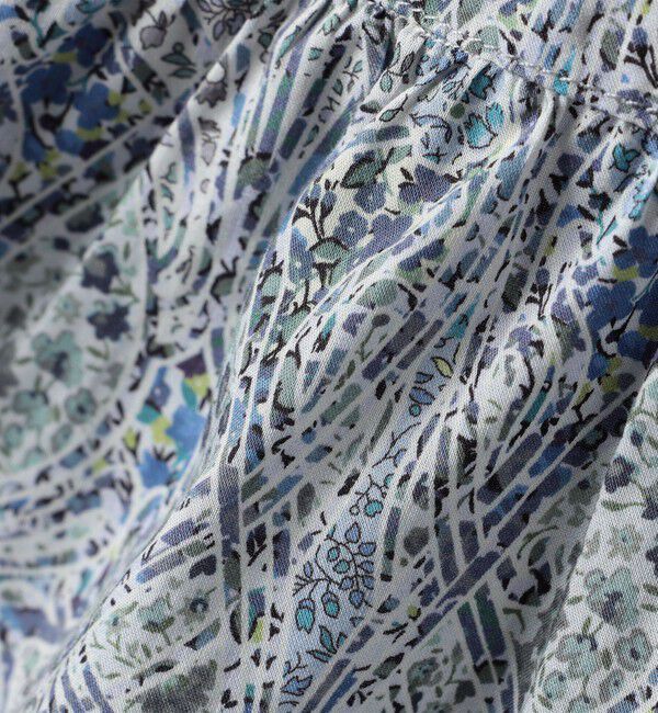 SHIPS KIDS「SHIPS KIDS:100～130cm / リバティ フリルカラー ブラウス」|シャツ・ブラウス|