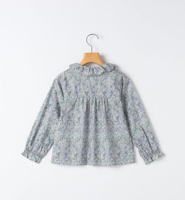 SHIPS KIDS「SHIPS KIDS:100～130cm / リバティ フリルカラー ブラウス」|シャツ・ブラウス|