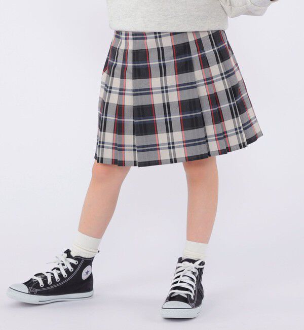 SHIPS KIDS「SHIPS KIDS:100～130cm / チェック プリーツ スカート」|スカート|