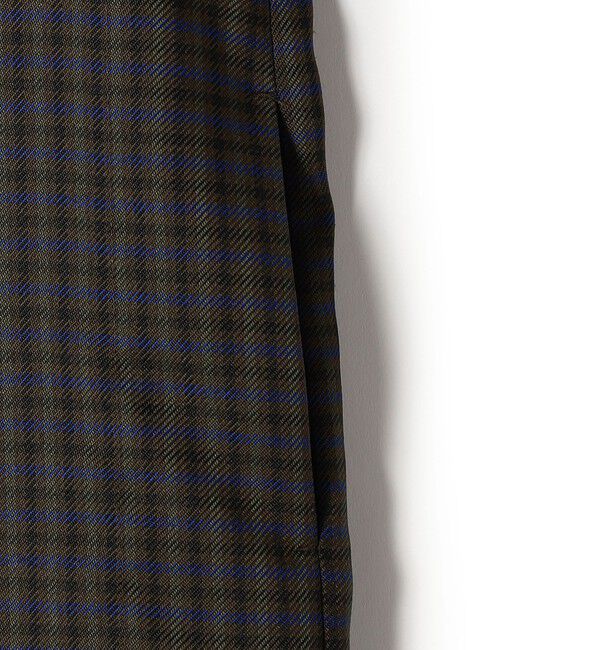 SHIPS for women「〈手洗い可能〉アジャスト ボタン チェック ジャンパー スカート」|ジャンパースカート|