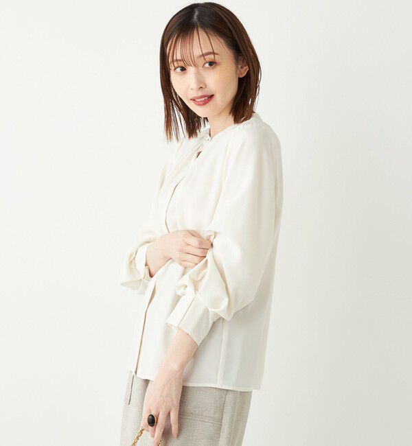 SHIPS Colors 「SHIPS Colors:〈洗濯機可能〉ジョーゼット タックスリーブ ブラウス 2◇」|シャツ・ブラウス|