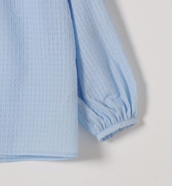 SHIPS any「《一部追加予約》SHIPS any:〈洗濯機可能〉フリルカラー スタンド & オープン シャツ ブラウス」|シャツ・ブラウス|