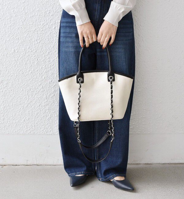 SHIPS Colors 「SHIPS Colors:キャンバス チェーン バッグ◇」|トートバッグ|