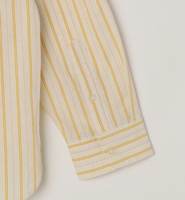 SHIPS any「SHIPS any:〈洗濯機可能〉コットン/リネン ストライプ バンドカラー シャツ 26SS◇」|シャツ・ブラウス|