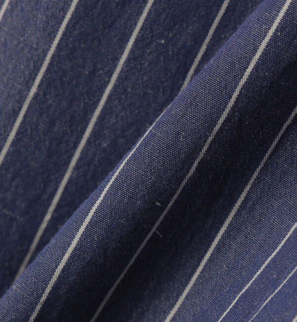 SHIPS any「SHIPS any:〈洗濯機可能〉コットン/リネン ストライプ バンドカラー シャツ 26SS◇」|シャツ・ブラウス|