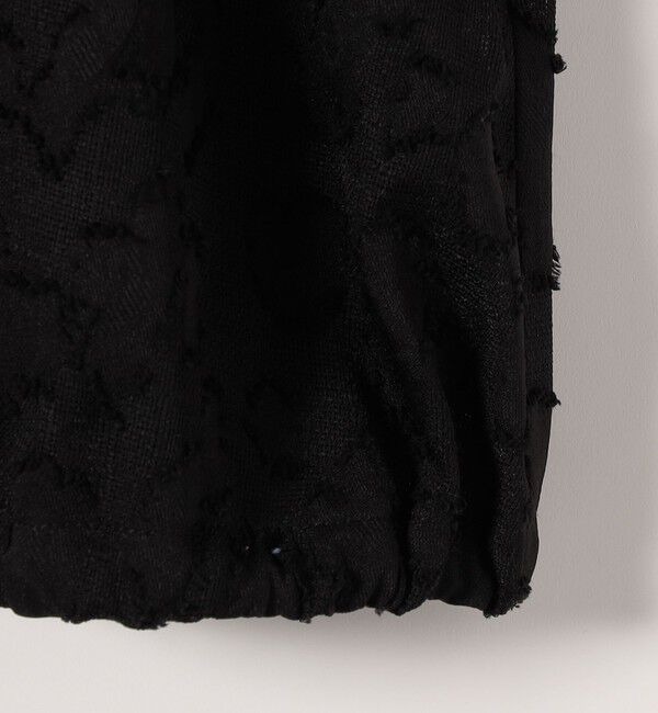 SHIPS any「SHIPS any:〈洗濯機可能〉カット ジャカード ドロスト フレンチ スリーブ シャツ ブラウス」|シャツ・ブラウス|