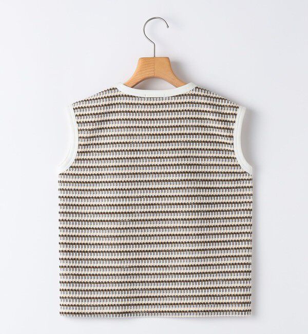 SHIPS KIDS「SHIPS KIDS:100～130cm / ジャカード ノースリーブ カットソー」|タンクトップ|