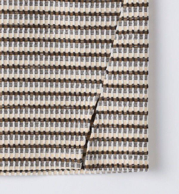 SHIPS KIDS「SHIPS KIDS:100～130cm / ジャカード ノースリーブ カットソー」|タンクトップ|