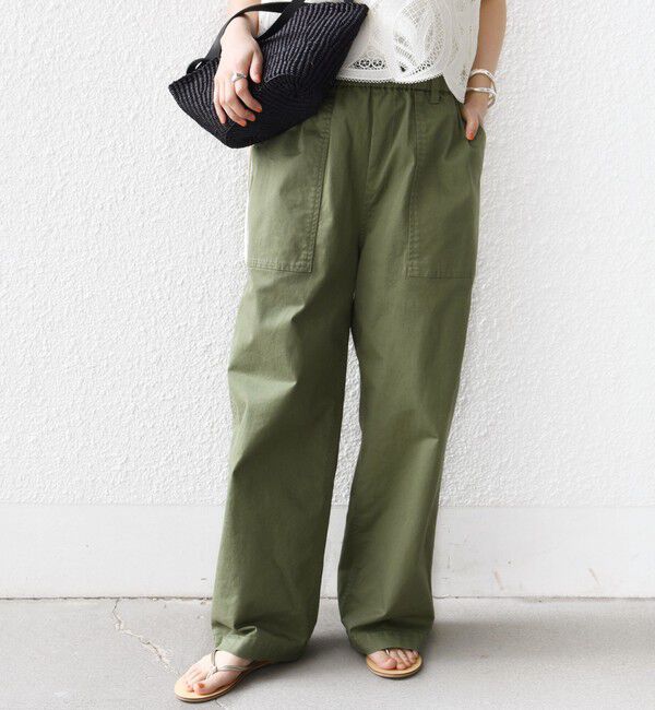 SHIPS for women「《予約》【WEB限定】〈洗濯機可能〉ドロスト ベイカー パンツ」|カーゴ|