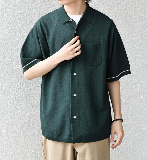 SHIPS any「SHIPS any:〈手洗い可能〉TEXBRID(R) ドライタッチ サマー ニット シャツ◆」|シャツ・ブラウス|