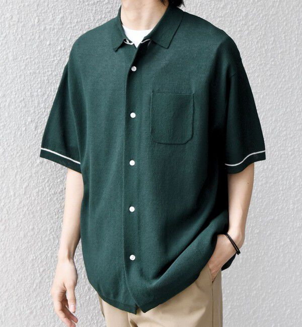 SHIPS any「SHIPS any:〈手洗い可能〉TEXBRID(R) ドライタッチ サマー ニット シャツ◆」|シャツ・ブラウス|