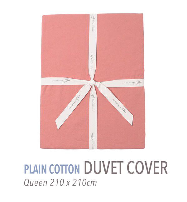 TOMORROWLAND HOME「プレーンコットン 掛布団カバー（クイーン）」|その他|47 ピンク