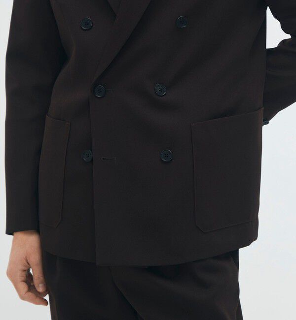 CABaN「CABaN ライトウールギャバジン ダブルブレストジャケット」|テーラードジャケット|