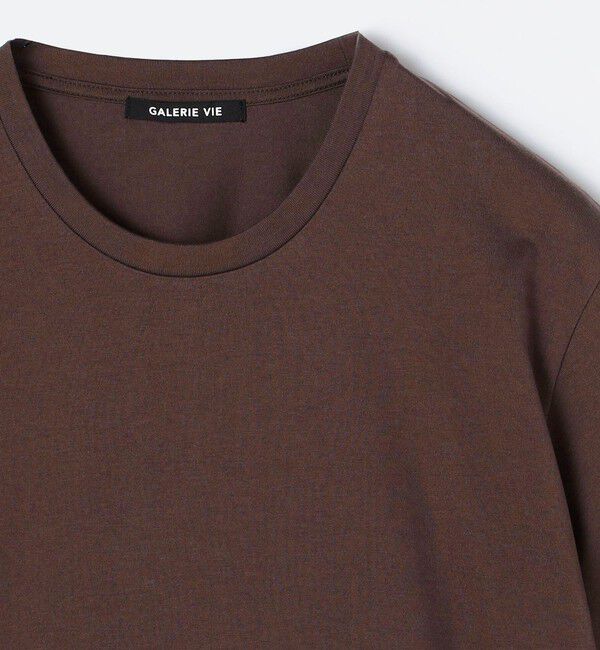 GALERIE VIE「ファインコットン ハーフスリーブTシャツ」|Tシャツ・カットソー|