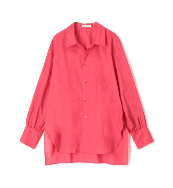 MACPHEE「コーマローン オープンカラーシャツ」|シャツ・ブラウス|33 ピンク
