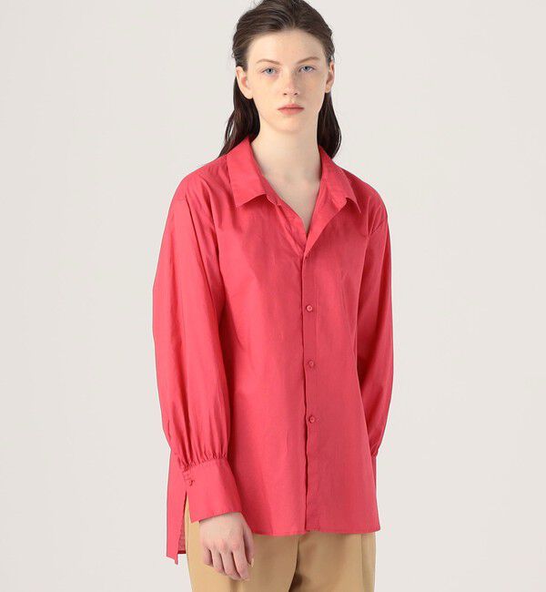 MACPHEE「コーマローン オープンカラーシャツ」|シャツ・ブラウス|