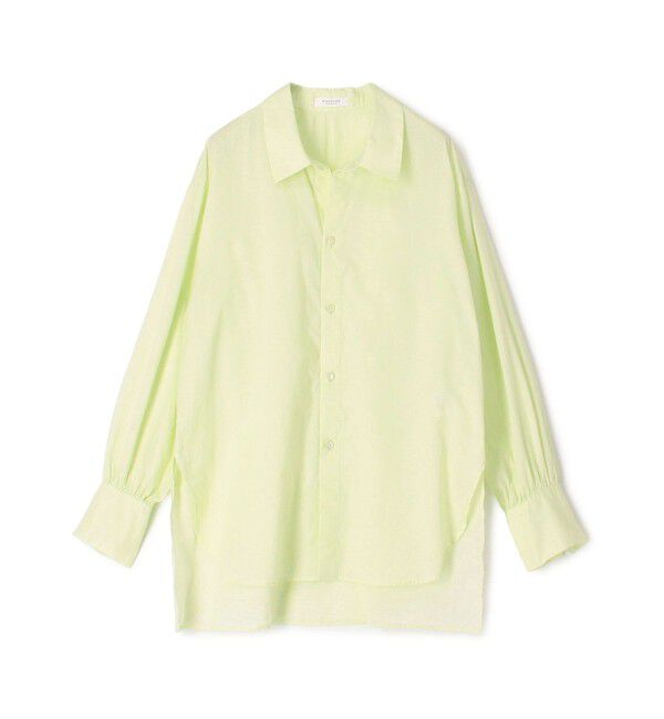 MACPHEE「コーマローン オープンカラーシャツ」|シャツ・ブラウス|53 グリーン