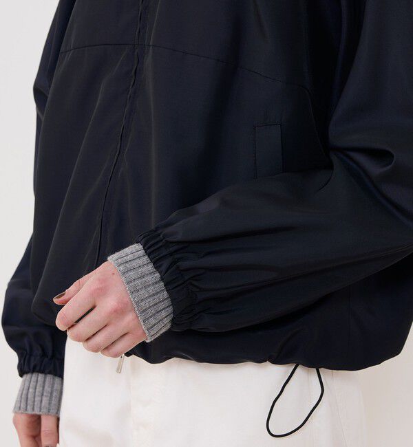 GALERIE VIE「ナイロンシルクタフタ トラックジャケット」|ブルゾン・スタジャン|