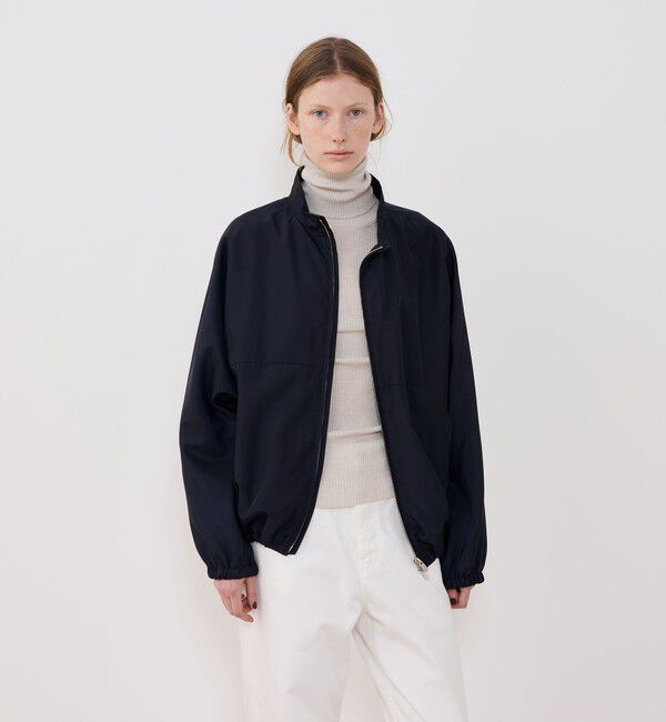 GALERIE VIE「ナイロンシルクタフタ トラックジャケット」|ブルゾン・スタジャン|