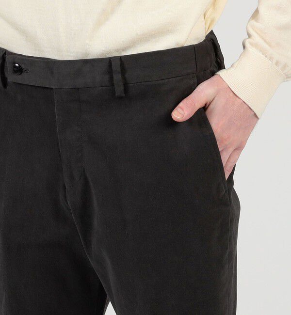 TOMORROWLAND MENS「コットンポリウレタン ピーチスキンイージースラックス SONDRIO」|スラックス|