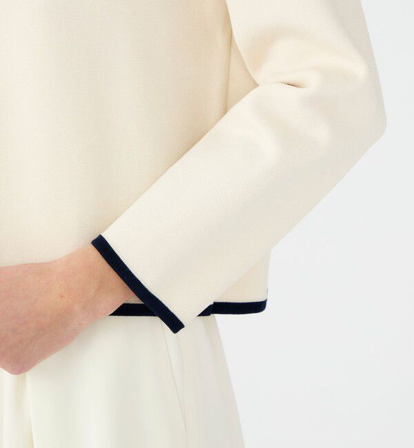 Ballsey「パールコンビ シャツカーディガン」|ニット・セーター|