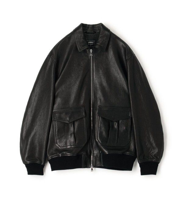 TOMORROWLAND MENS「【別注】EMMETI AKRON ラムレザー ブルゾン」|ブルゾン・スタジャン|19 ブラック
