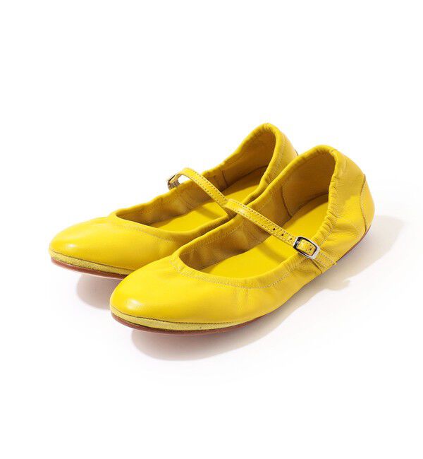 TOMORROWLAND GOODS「GALERIE VIE DANCE フラットシューズ」|バレエシューズ|23 イエロー