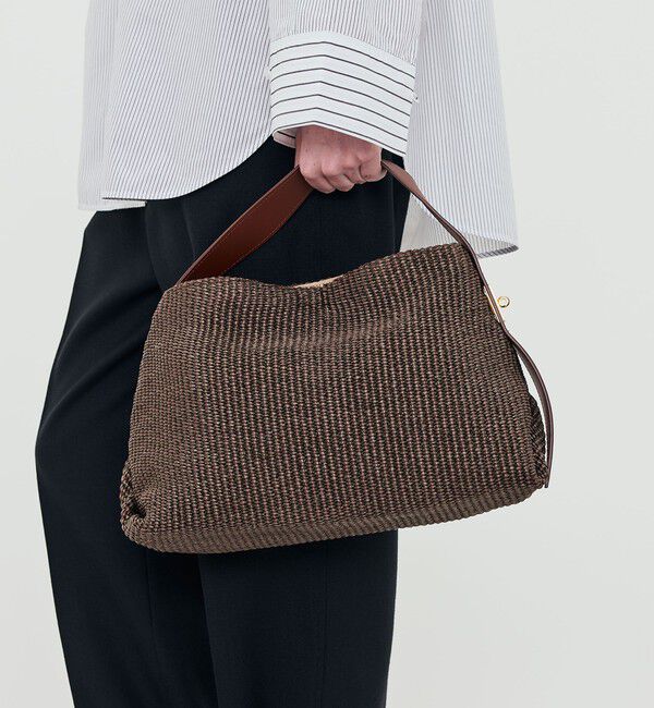TOMORROWLAND GOODS「VIOLAd'ORO ラフィアシート ワンハンドルバッグ」|ハンドバッグ|