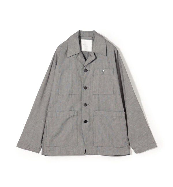 TOMORROWLAND MENS「コットンリネンキュプラ ドルマンスリーブ カバーオールジャケット」|ブルゾン・スタジャン|16 グレー系