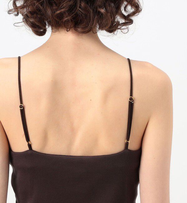 MACPHEE「コットンリブ カップ付きキャミソール」|キャミソール|