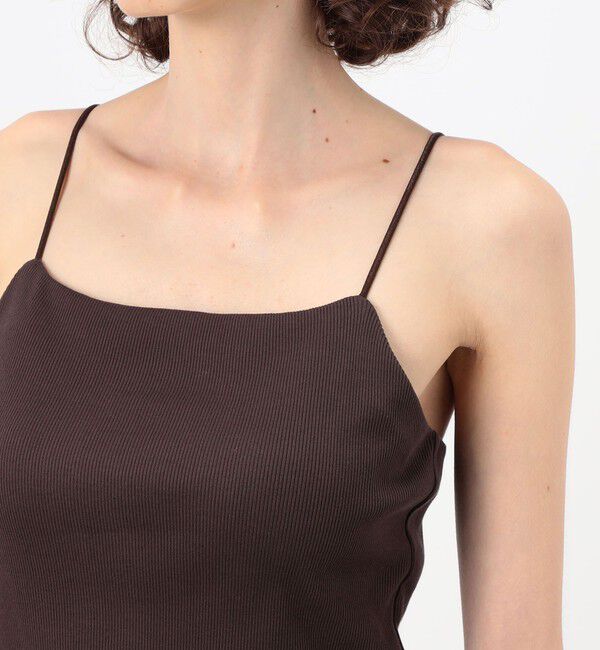 MACPHEE「コットンリブ カップ付きキャミソール」|キャミソール|
