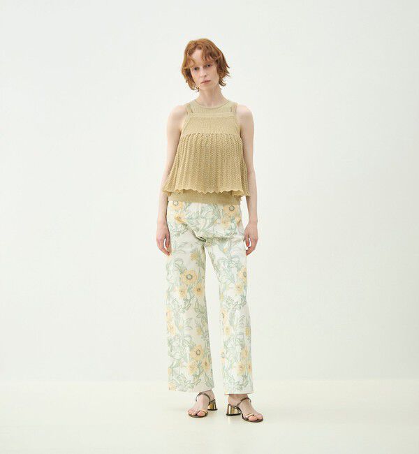 MACPHEE「ウォールペーパーツイル ストレートパンツ」|その他|