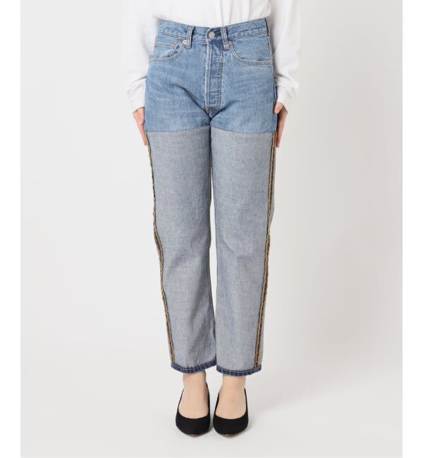  「2トーン5ポケットデニムパンツ」|デニム|