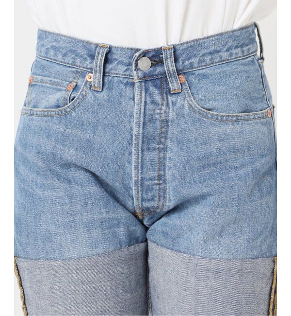  「2トーン5ポケットデニムパンツ」|デニム|