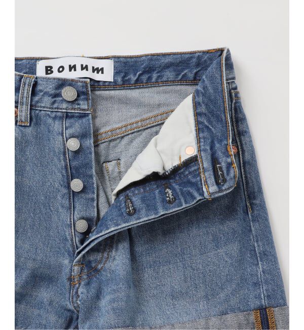  「2トーン5ポケットデニムパンツ」|デニム|